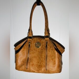 Brown Tan Handbag man-made materials